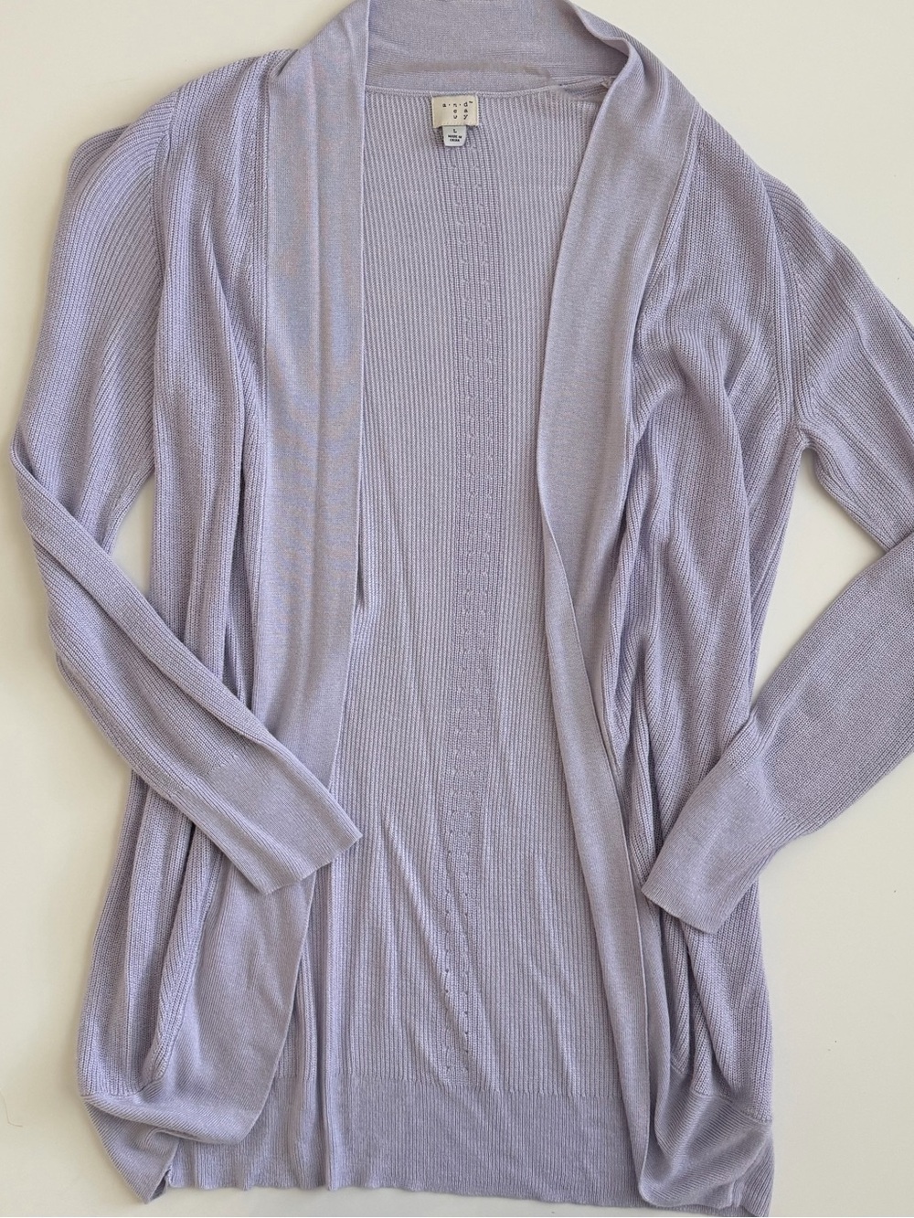 A New Day Lavender Cardigan - Size L